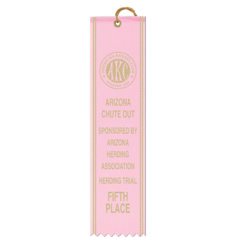 2" x 8" Custom Square Top Award Ribbon With Border