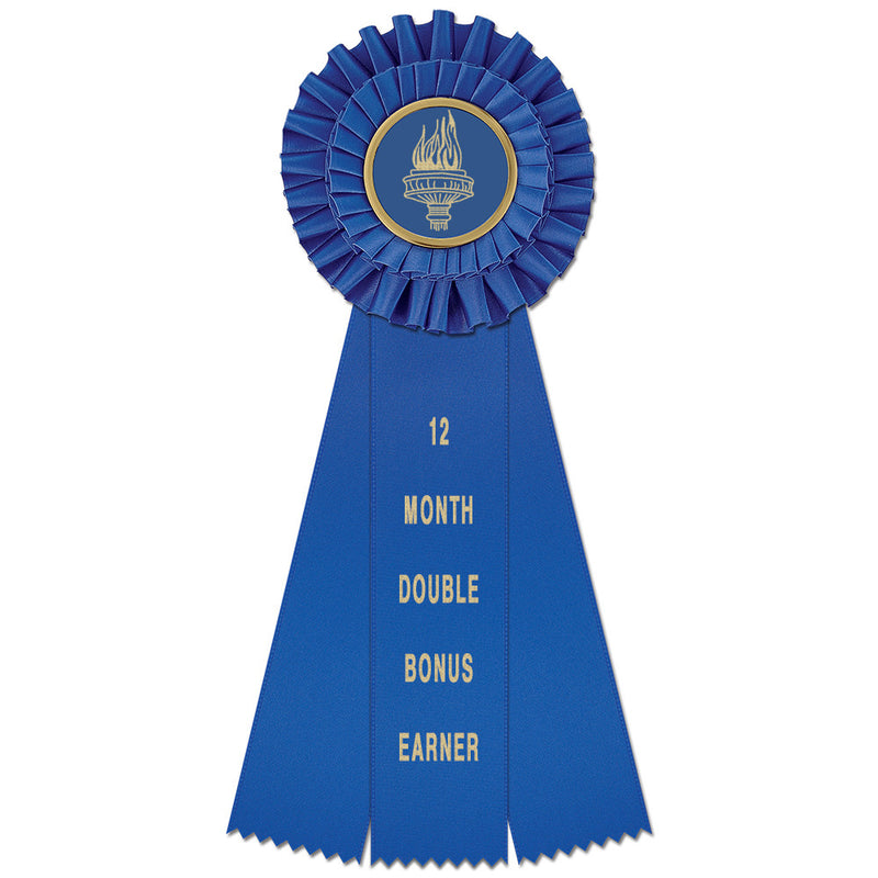 Luxury 3 Rosette Award Ribbon