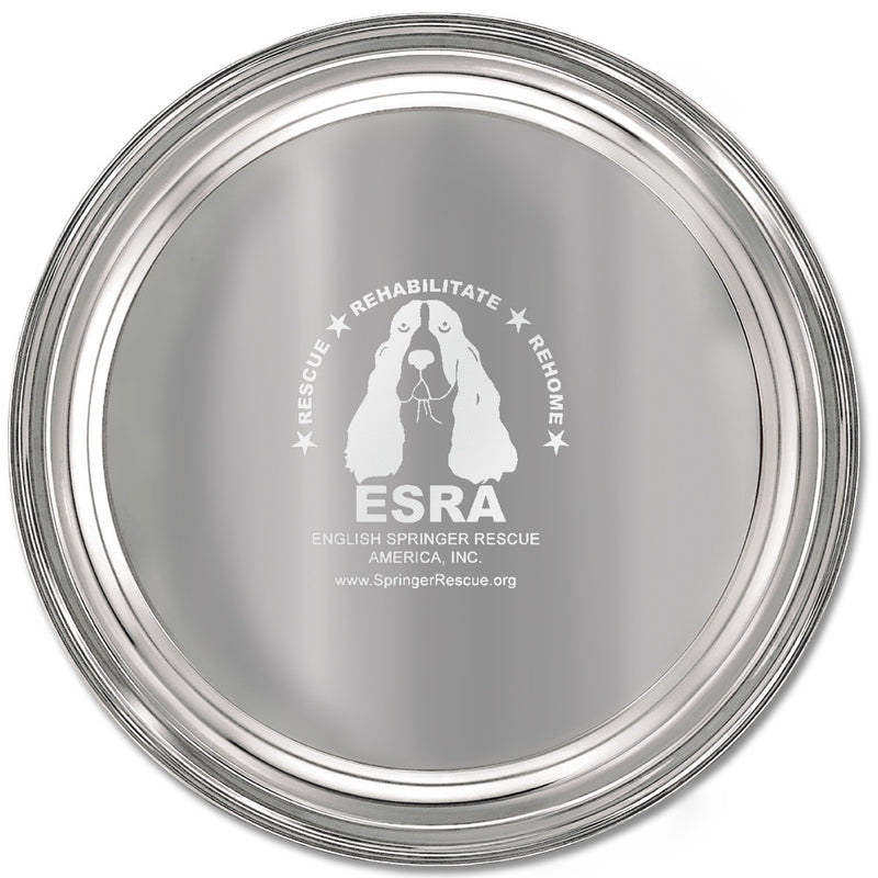 11" Classic Plain Edge Round Award Tray