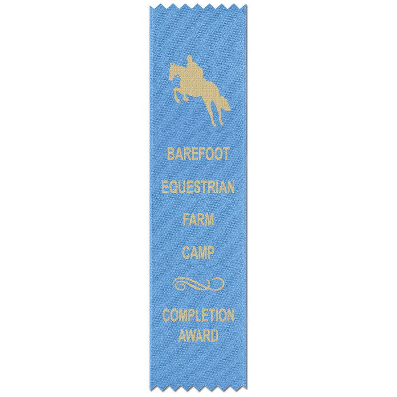 2" x 10" Custom Pinked Top Award Ribbon