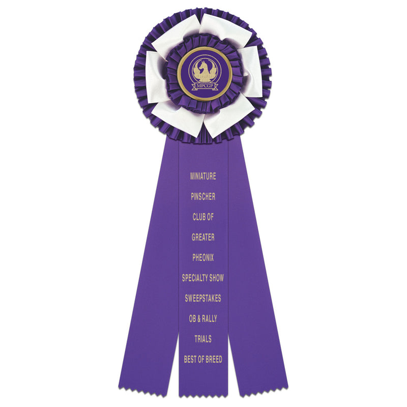 Dutchess 3 Rosette Award Ribbon