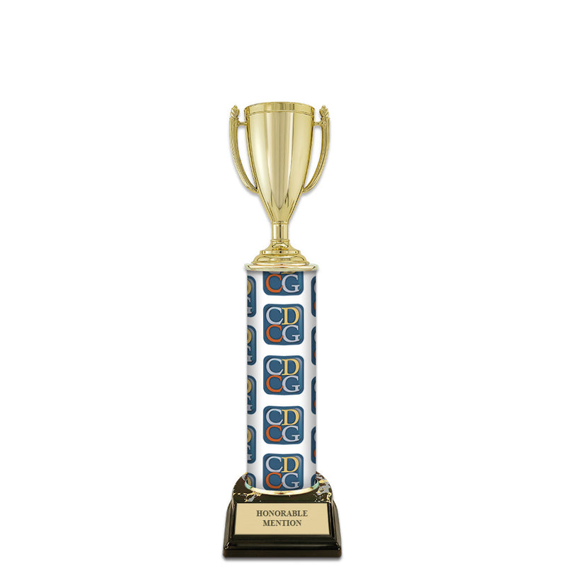 12" Design Your Own Award Trophy With Black Base