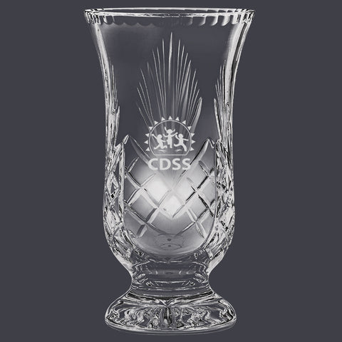 10" Custom Durham Crystal Vase