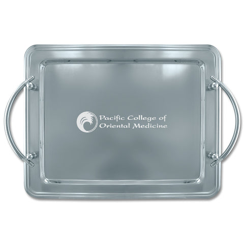 14" x 11" Rectangular Award Tray With Handles