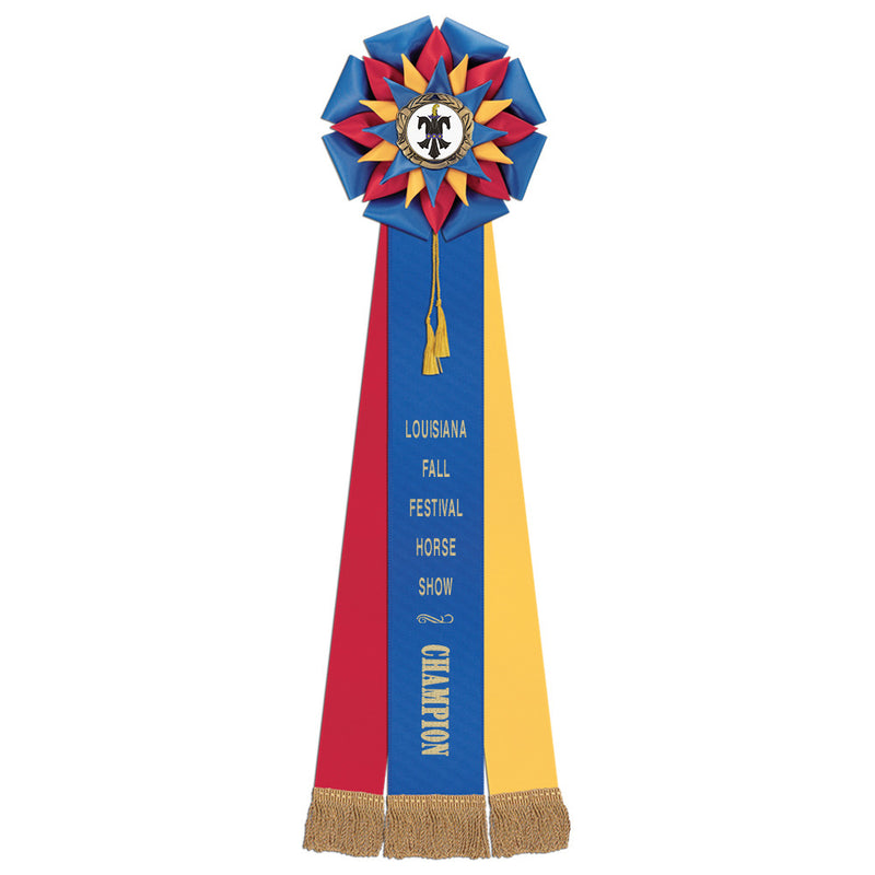 Barnes 3 Rosette Award Ribbon