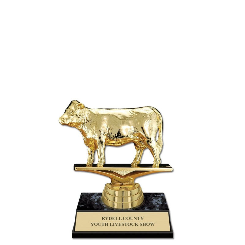 5-1/2" Black Faux Marble Base Award Trophy