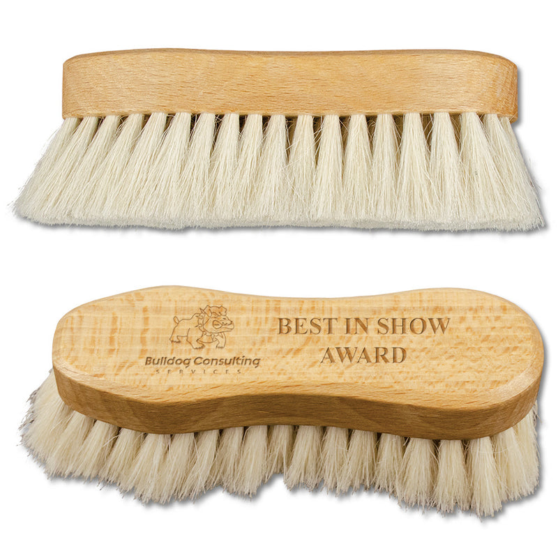 Engraved Soft Goat Hair Animal Face Brushes w/ Text & Logo