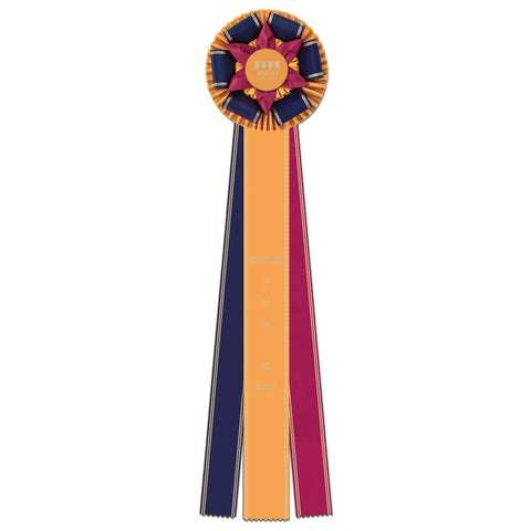 Hampton 3 Rosette Award Ribbon