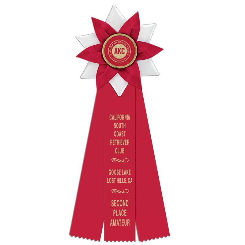 Wales 3 Rosette Award Ribbon