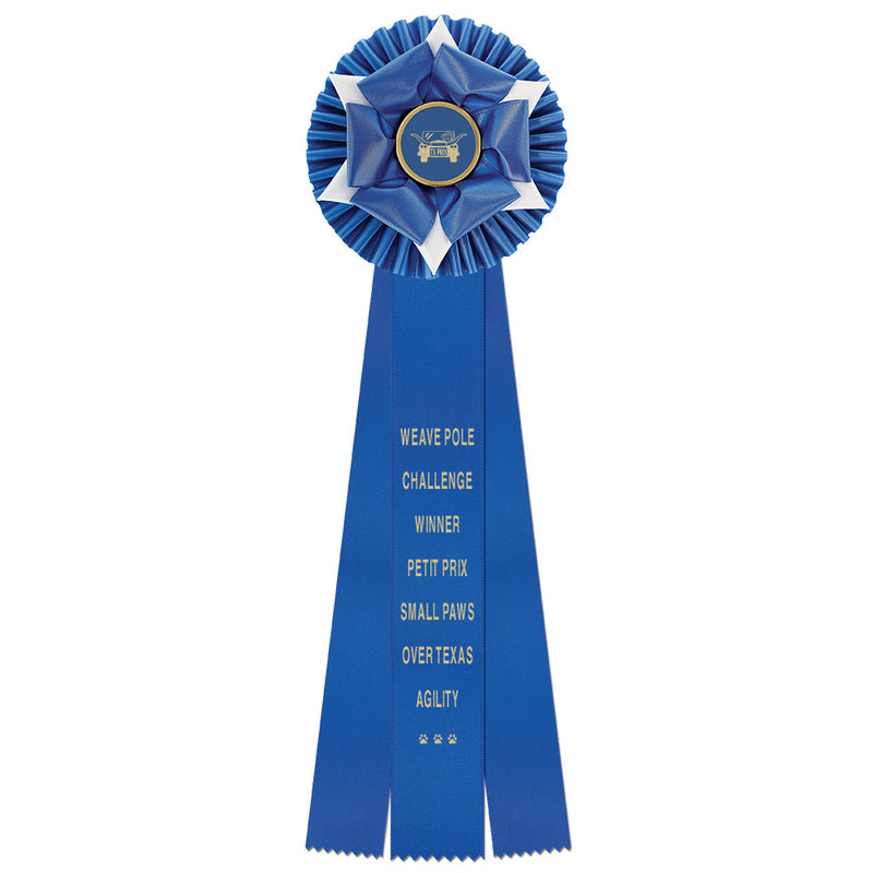 Wheaton 3 Rosette Award Ribbon