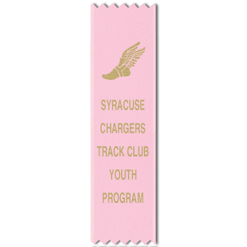 1-5/8" x 6" Custom Pinked Top Award Ribbon