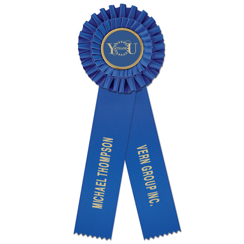 Luxury 2 Rosette Award Ribbon