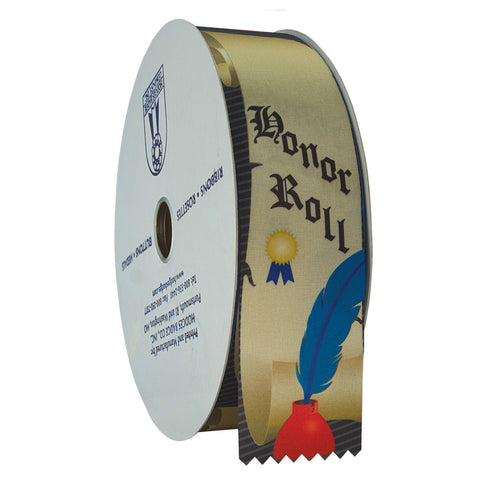 2" X 100 Yards Stock Honor Roll Award Ribbon Roll