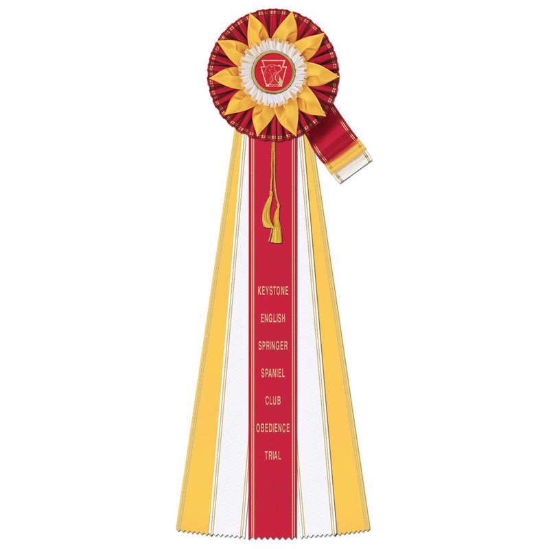 Jersey 5 Rosette Award Ribbon