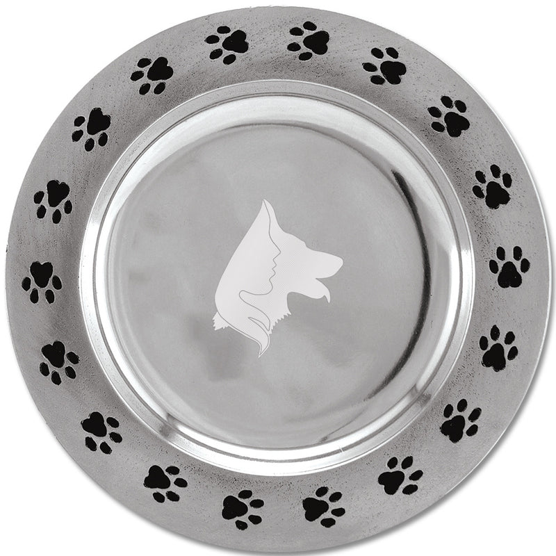 7-1/4" Paw Print Rim Award Plate