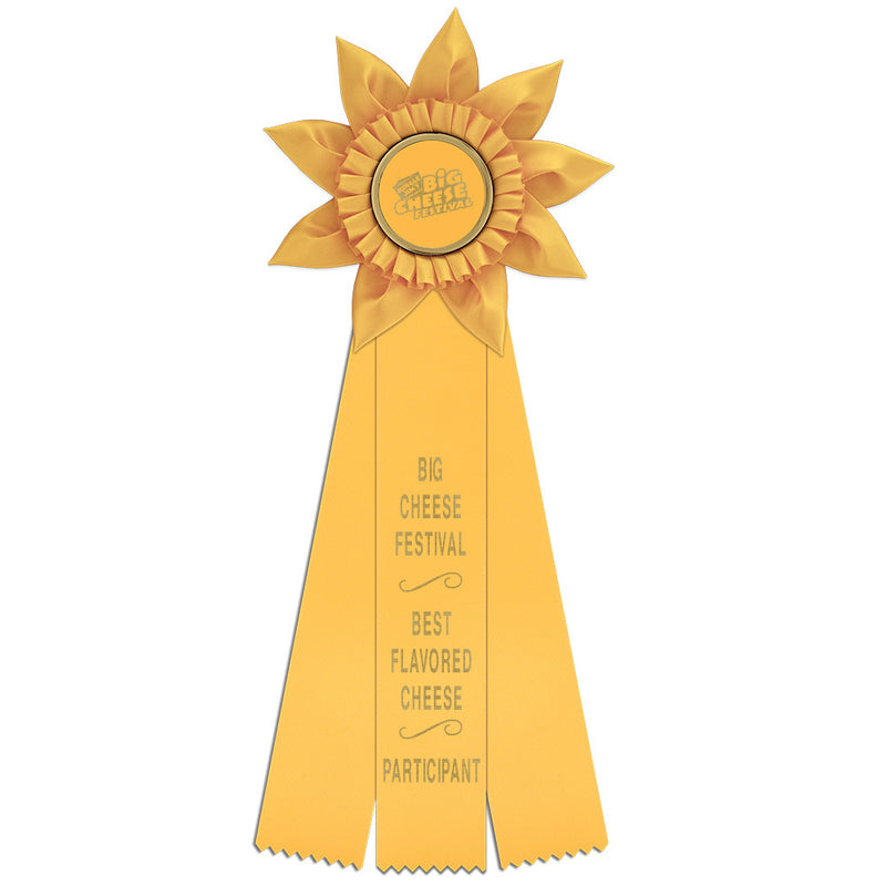 Greenville 3 Rosette Award Ribbon