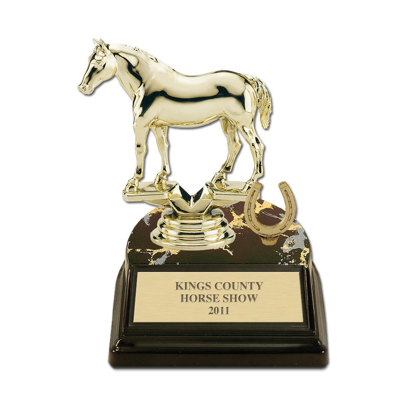 5-1/2" Black Base Award Trophy With Trim