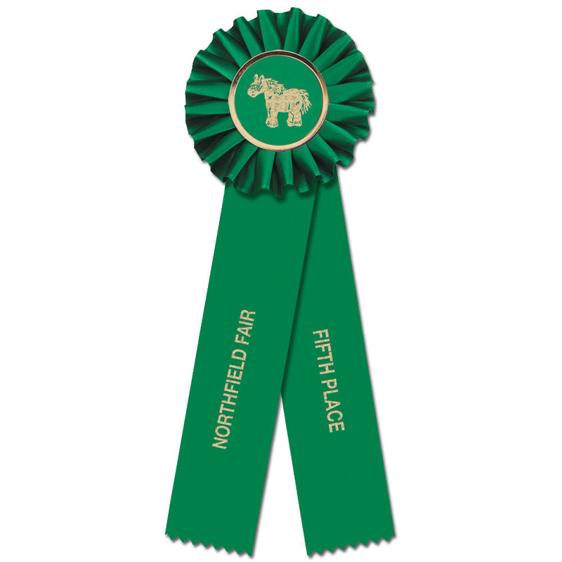 Ideal 2 Rosette Award Ribbon