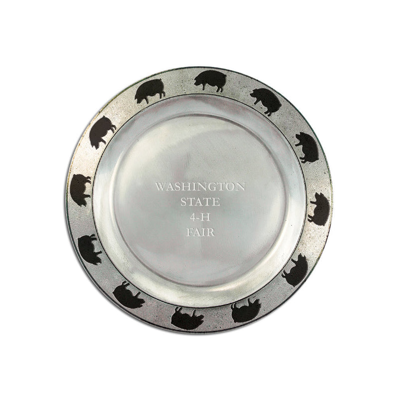 7-1/4" Hog Rim Pewtarex<sup>TM</sup>Award Plate