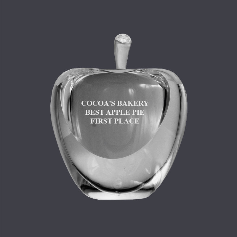 Optical Crystal Apple Award