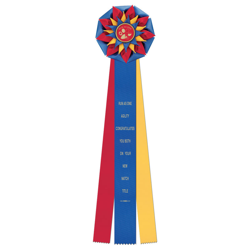 Harwich 3 Rosette Award Ribbon