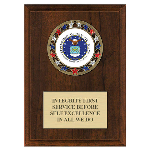 5" x 7"  RSG Award Medal Plaque - Cherry Finish