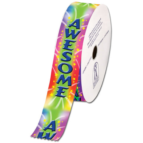 2" X 100 Yards Stock Awesome Award Ribbon Roll