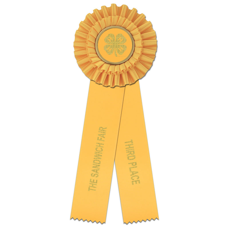 Luxury 2 Rosette Award Ribbon