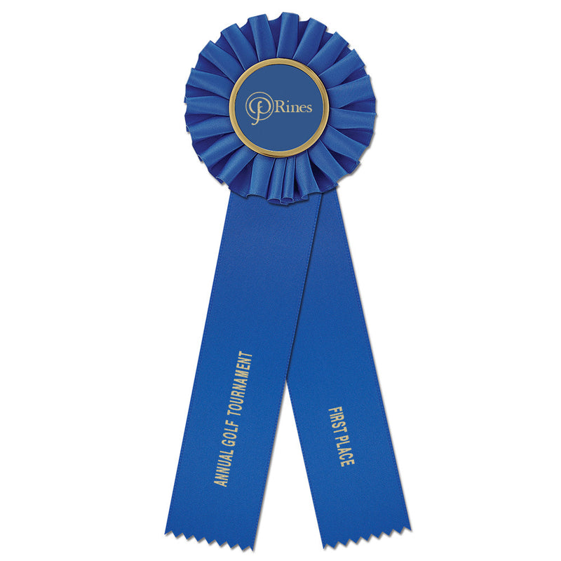 Ideal 2 Rosette Award Ribbon