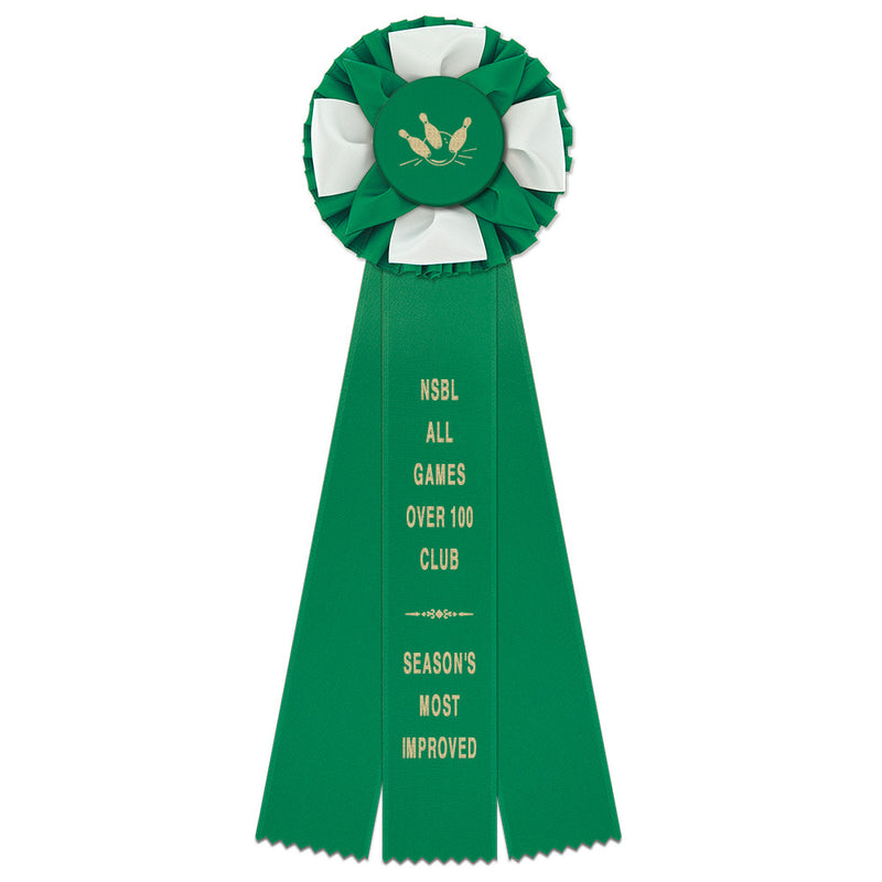 Iverson 3 Rosette Award Ribbon