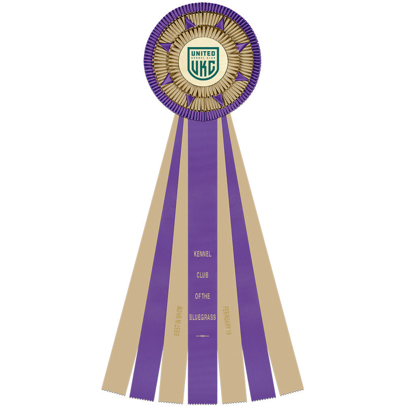 Cadbury 7 Rosette Award Ribbon