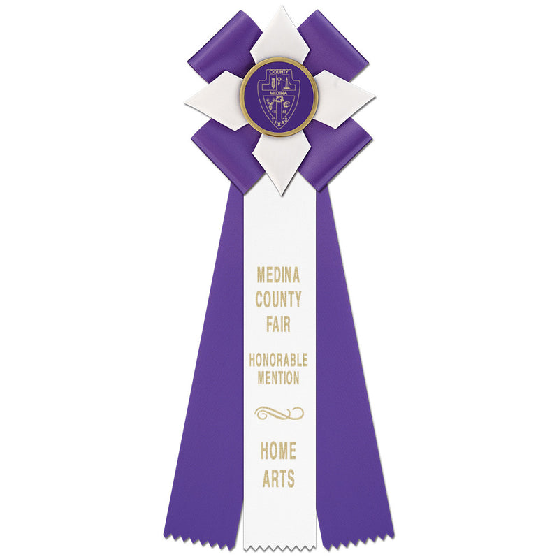 Dorset 3 Rosette Award Ribbon