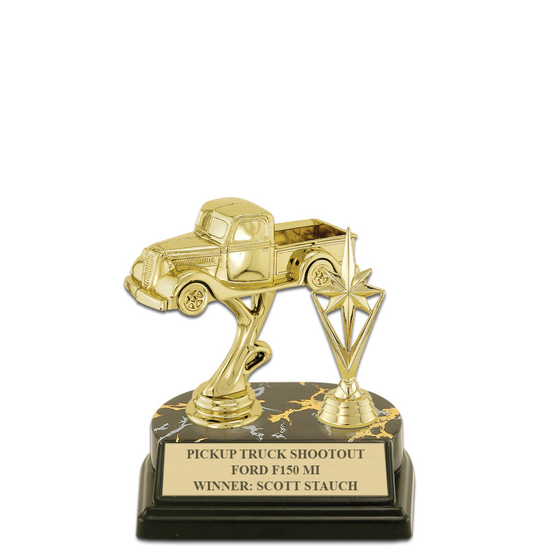 5-1/2" Black Base Award Trophy With Trim