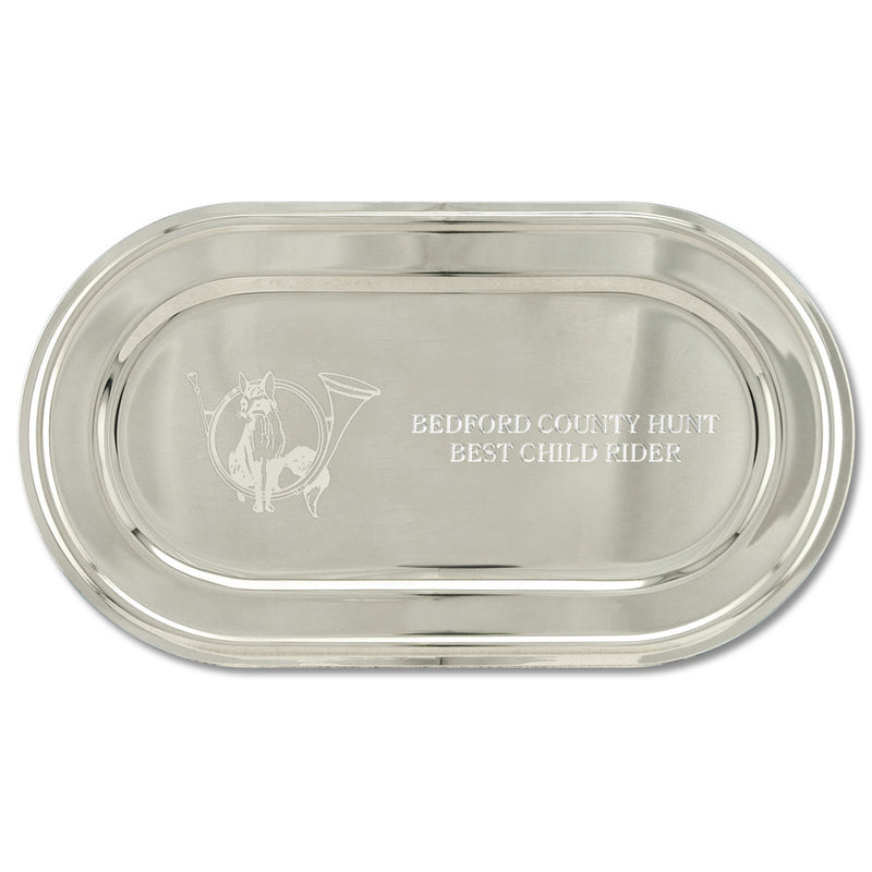 11-1/4" x 6-1/4" Oval Award Tray