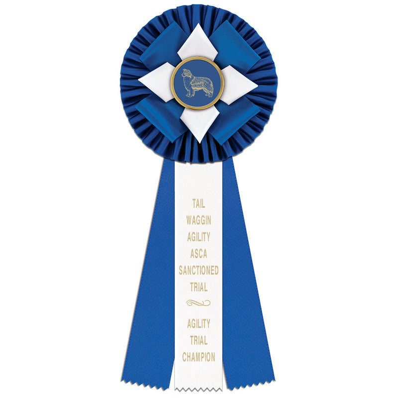 Malden 3 Rosette Award Ribbon