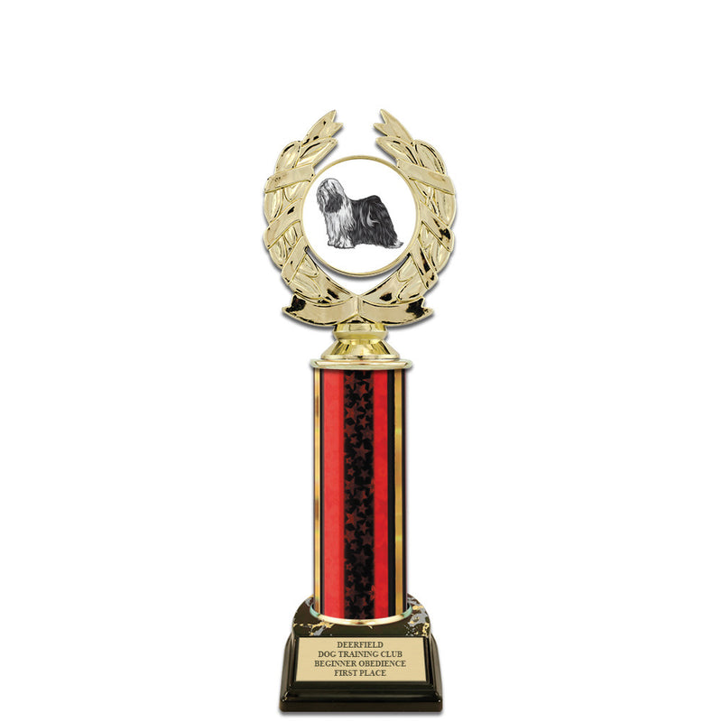 11" Custom Black Base Award Insert Top Trophy