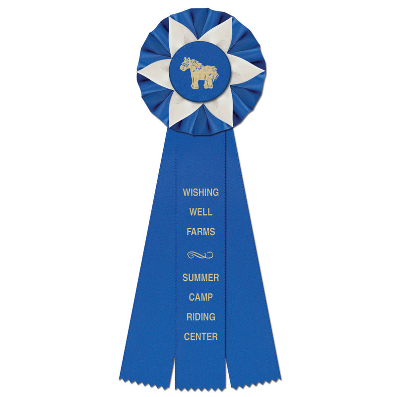 Ewell 3 Rosette Award Ribbon