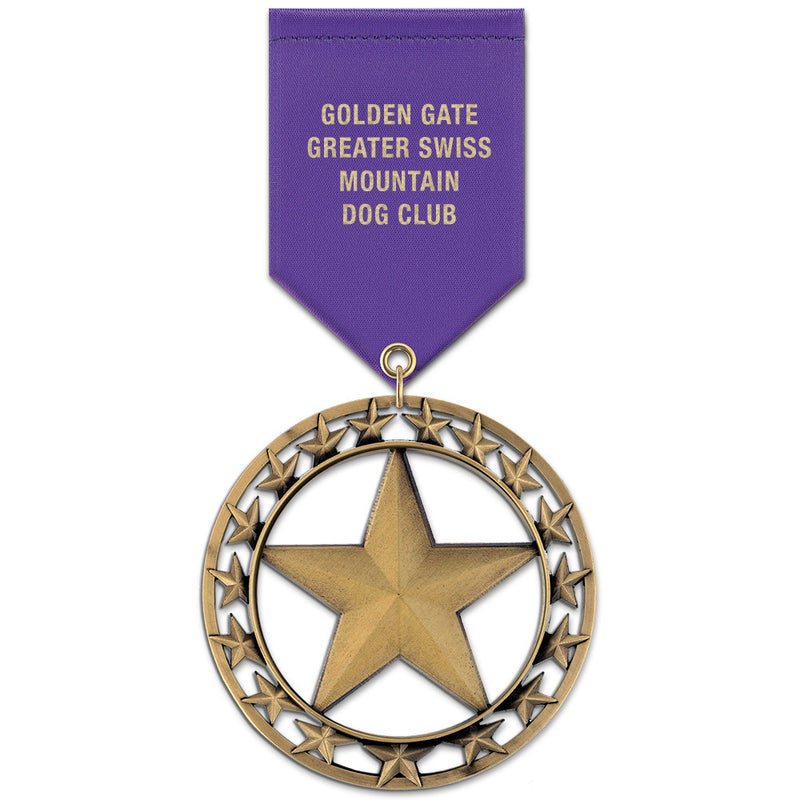 2-3/4"  RS Award Medal w/ Satin Drape