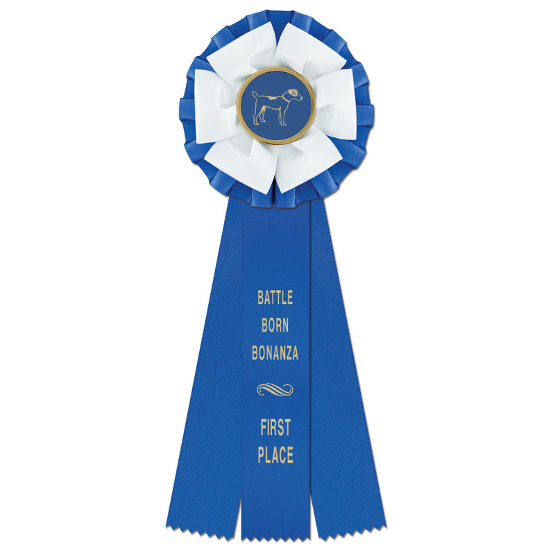 Shetland 3 Rosette Award Ribbon