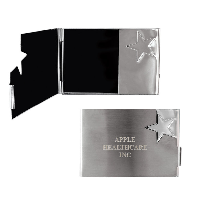 3-3/4" x 2-1/2" Star Business Card Holder