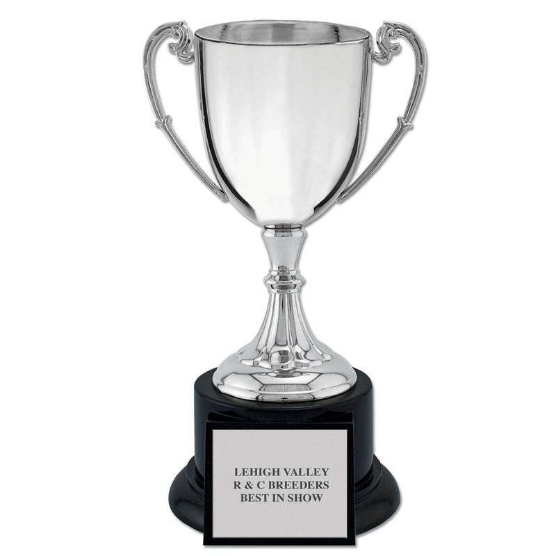 9-1/4" Loving Cup Award Trophy With Black Base