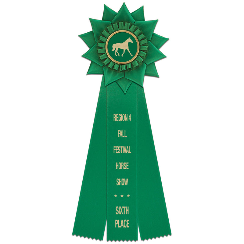 Midhurse 3 Rosette Award Ribbon