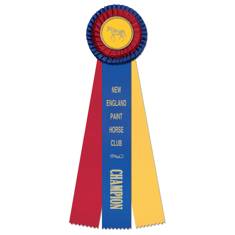 Chester 3 Rosette Award Ribbon