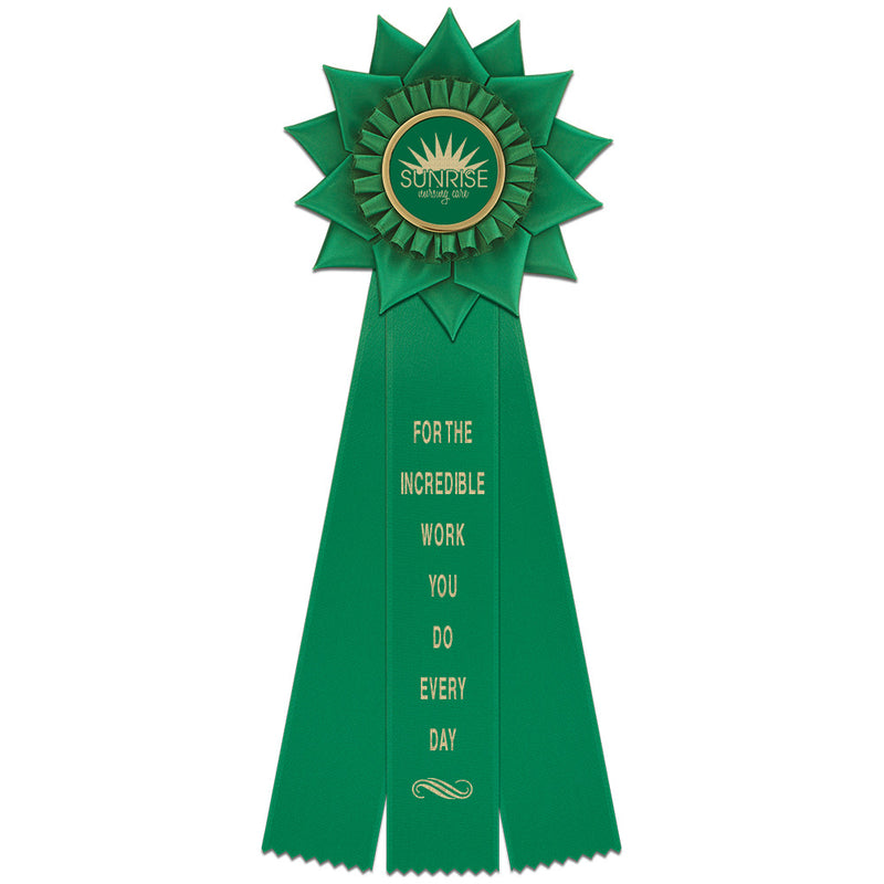 Midhurse 3 Rosette Award Ribbon