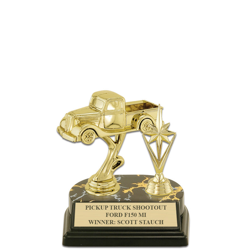 5-1/2" Black Base Award Trophy With Trim