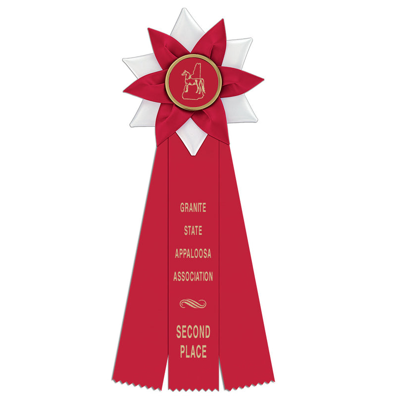 Wales 3 Rosette Award Ribbon