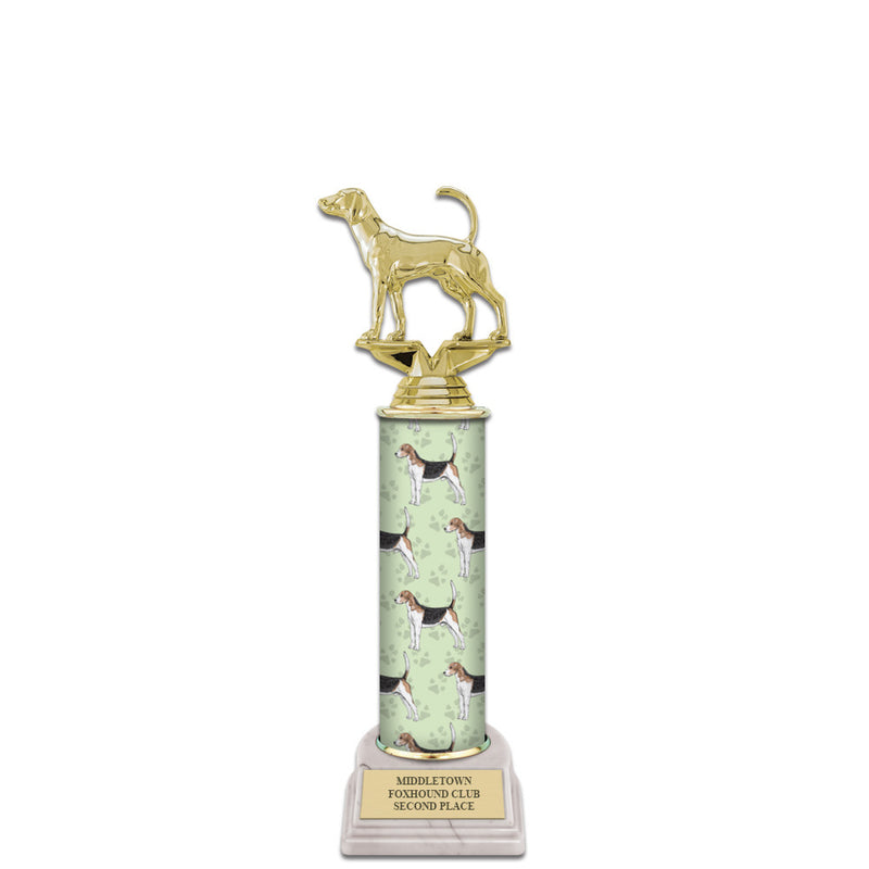 10" Design Your Own Award Trophy With White Base