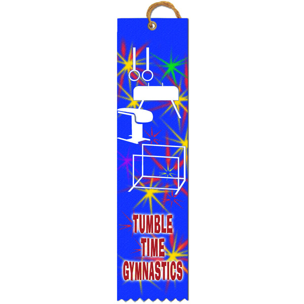 2" x 8" Custom Multicolor Square Top Award Ribbon