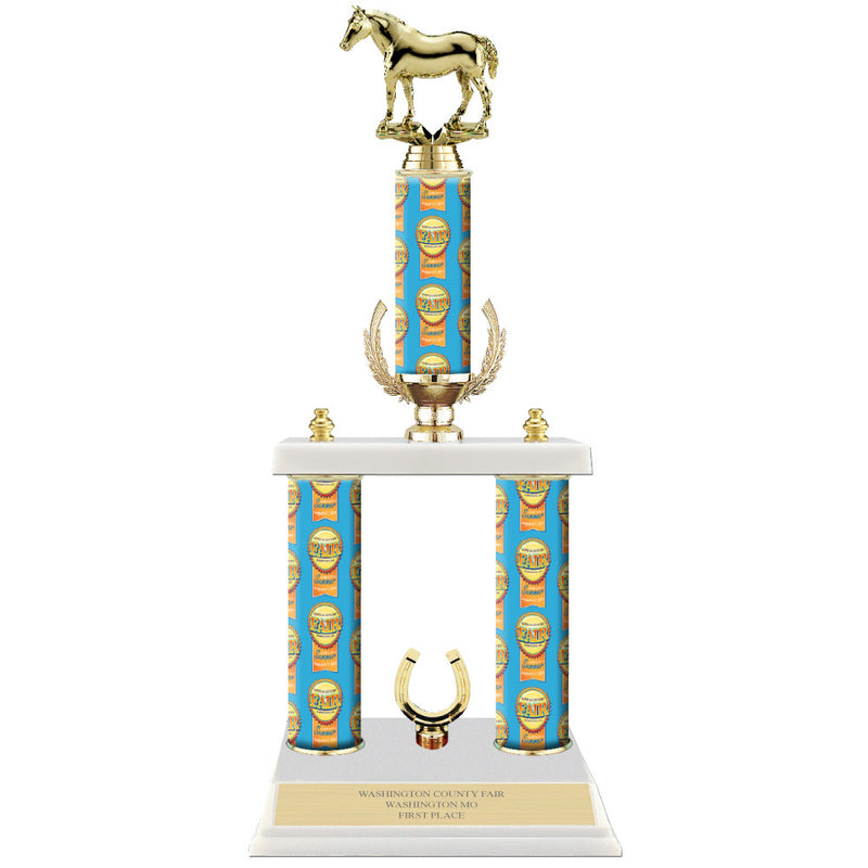 20" Design Your Own Award Trophy With Wreath And Trim