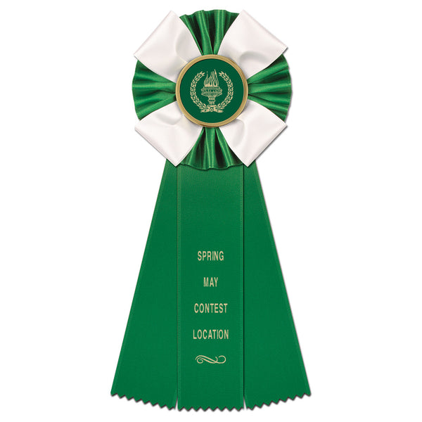 Kendal 3 Rosette Award Ribbon